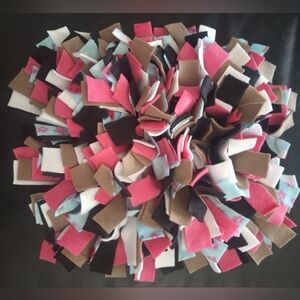 Snuffle mat, treat dispenser, enrichment puzzle